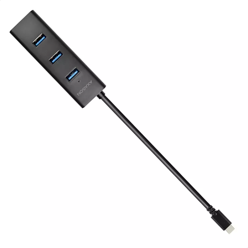 Hub de interfaces Axagon HUE-S2C USB 3.2 Gen 1 (3.1 Gen 1) Type-A 5000 Mbit/s preto