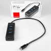 Hub de interfaces Axagon HUE-S2C USB 3.2 Gen 1 (3.1 Gen 1) Type-A 5000 Mbit/s preto