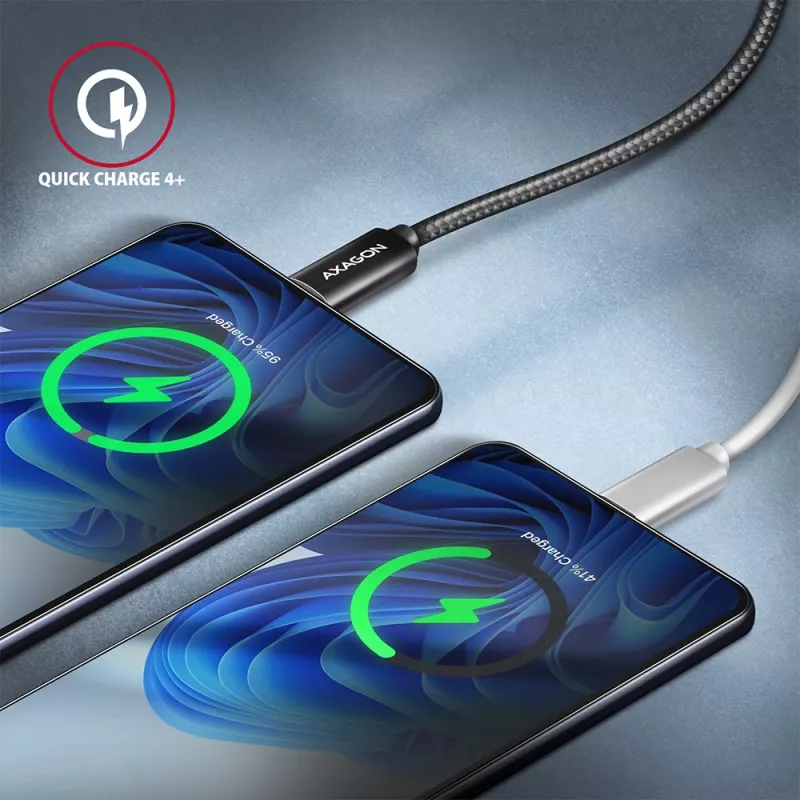 Cabo USB Axagon BUCM432-CM10AB USB4 Gen 3x2 1 m USB C preto