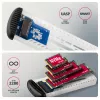 AXAGON EEM2-SC caixa externa USB-C 10 Gbit/s em metal sem parafusos para SSD M.2 NVMe, uma ranhura, cinzento