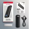 AXAGON EEM2-SC caixa externa USB-C 10 Gbit/s em metal sem parafusos para SSD M.2 NVMe, uma ranhura, cinzento
