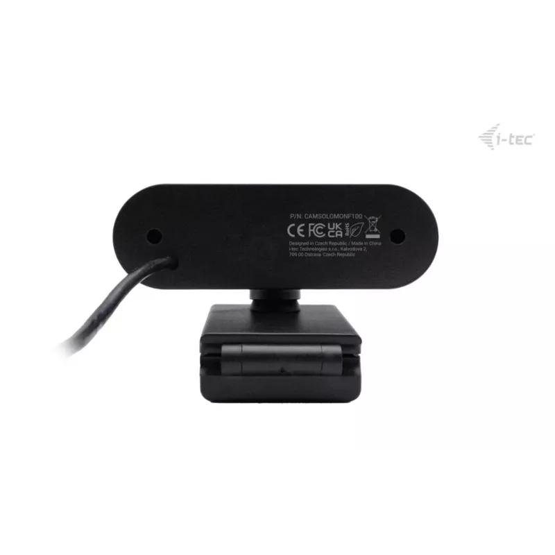 Webcam ITEC SOLOMON 100 1080p, 2 MP, Full HD 1920×1080, USB, suporte de fixação, preto