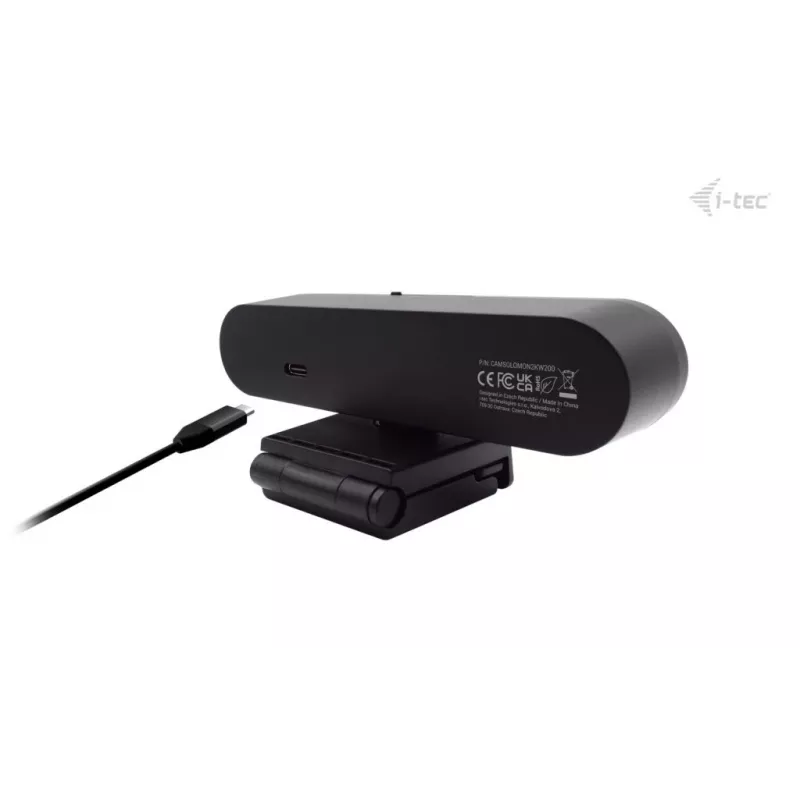 i-tec SOLOMON WH200 2K Webcam Windows Hello, 4 MP, 2560 x 1440 píxeis, 2K Ultra HD, 60 fps, 1920x1080@30fps, 1280x720@30fps, 2560x1440@30fps, Auto