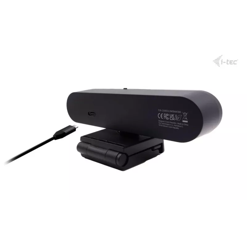 Webcam ITEC SOLOMON PRO 900 4K, 3840×2160, 8,29 MP, USB, suporte de fixação, preto