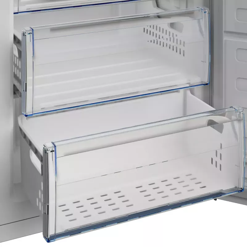Congelador Beko RFSA240M41WN — 215 L, branco, Fast Freeze, porta reversível