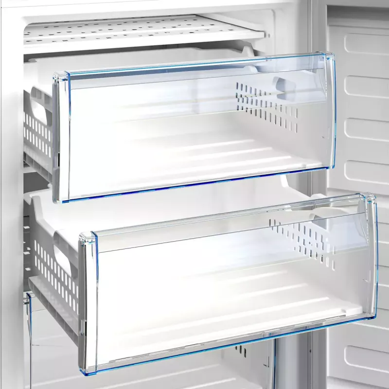 Congelador Beko RFSA240M41WN — 215 L, branco, Fast Freeze, porta reversível
