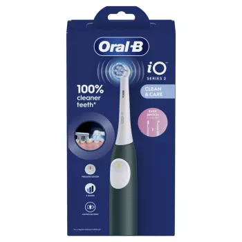 Escova de dentes elétrica BRAUN Oral‑B iO2 (modelo iOS2.1C9.0G) verde Forest