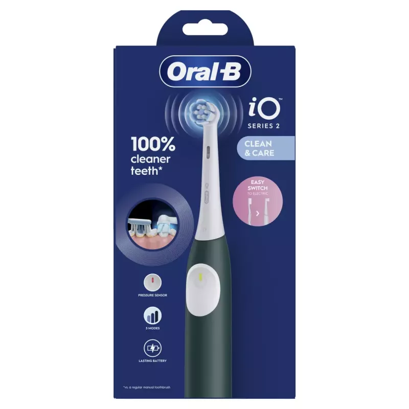Escova de dentes elétrica BRAUN Oral‑B iO2 (modelo iOS2.1C9.0G) verde Forest