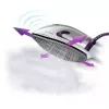 Central de engomar a vapor Philips GC9660/30 — depósito de água de 1,8 l, pressão de 7,5 bar, golpe de vapor de 520 g/min, base de engomar T-ionicGlide