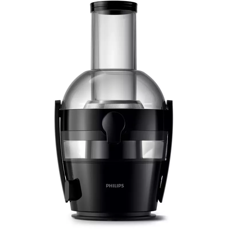 Extrator de sumo lento Philips Viva Collection HR1856, 800 W, preto, ecrã LED, recipiente de sumo