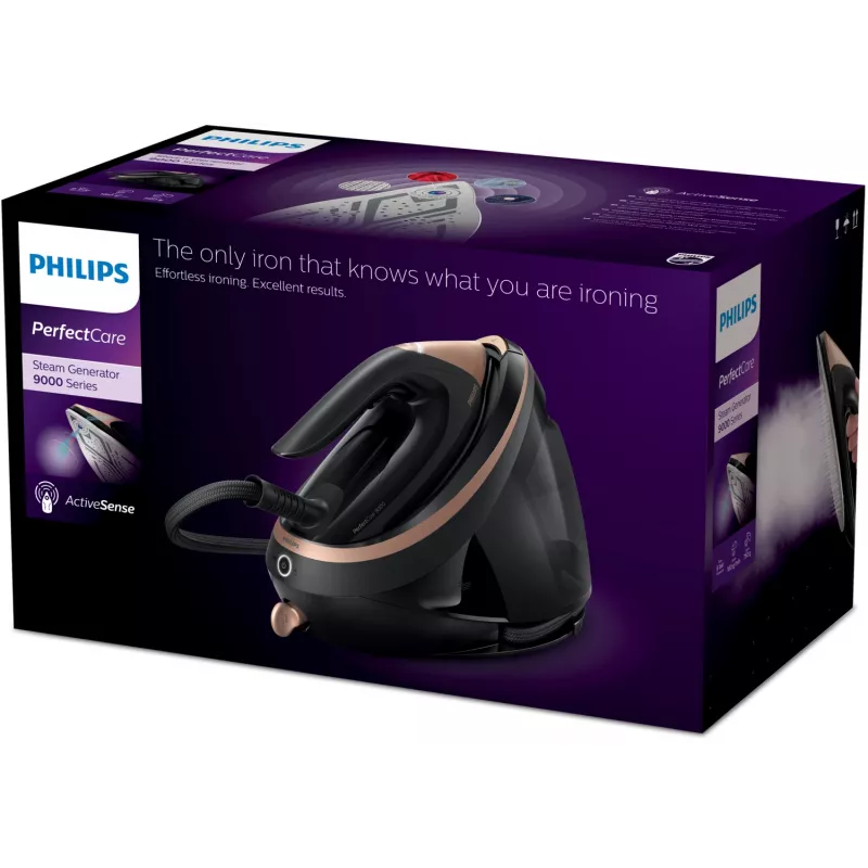 Central de engomar a vapor Philips PSG9040/80 3100 W 1,8 L base de engomar SteamGlide Elite preta