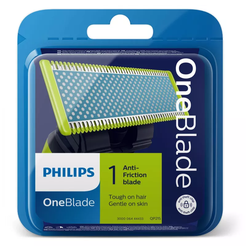Philips Norelco OneBlade OneBlade QP215/50 antifricção, lâmina de barbear, multicolor, 4 mês(es), Philips, Philips OneBlade, 1 unid.