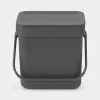 Balde do lixo Brabantia 209888 preto plástico 139x188x174 mm