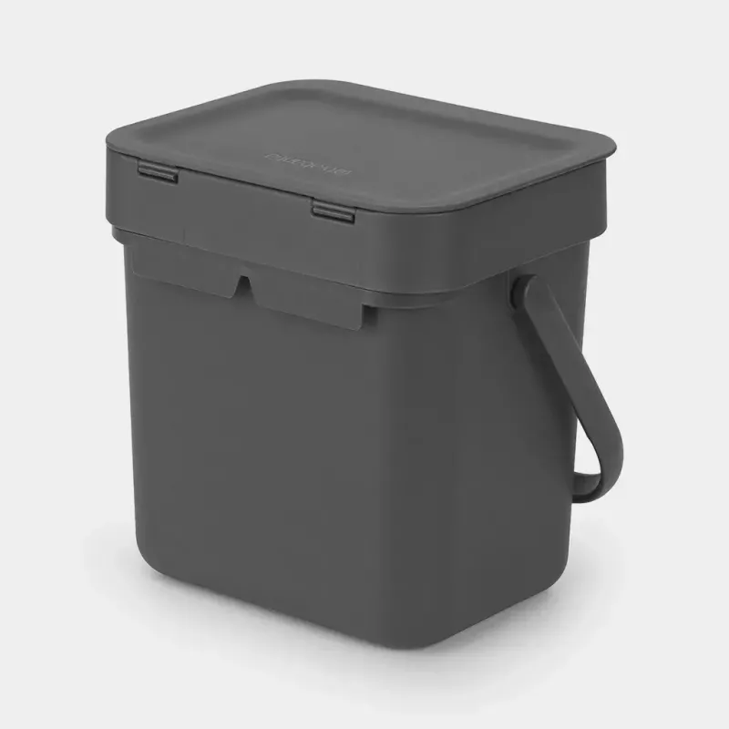 Balde do lixo Brabantia 209888 preto plástico 139x188x174 mm