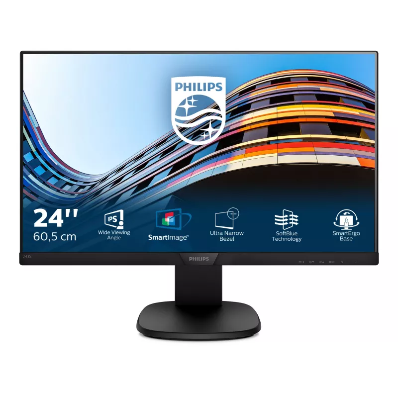Monitor LCD Philips S Line com tecnologia SoftBlue 243S7EHMB/00