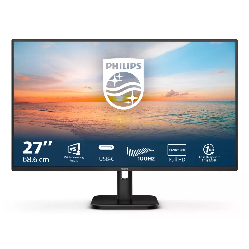 Monitor de computador Philips 1000 series 27E1N1300A/00 68,6 cm (27 polegadas) 1920 x 1080 píxeis Full HD LCD preto