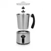 Espumador de leite automático Princess 01.243005.01.001 prateado aço inoxidável