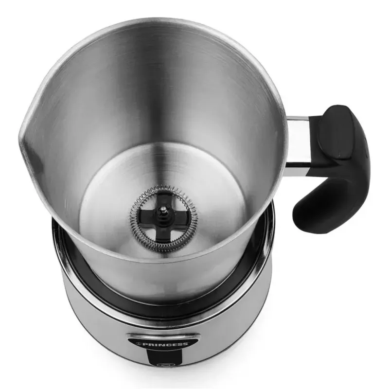 Espumador de leite automático Princess 01.243005.01.001 prateado aço inoxidável