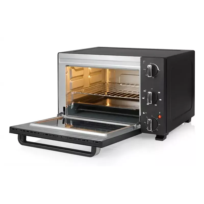 Forno de mesa compacto Tristar OV-3627 — 27 L, 1500 W, preto, botões rotativos