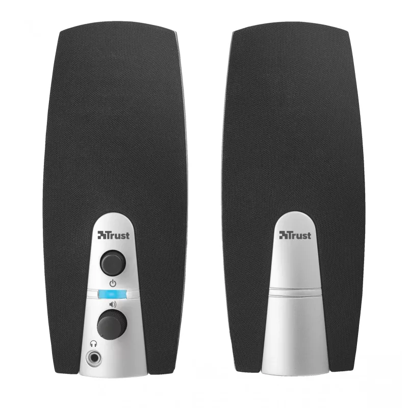 Conjunto de altifalantes Trust MiLa 2.0 preto, prateado com fios 5 W