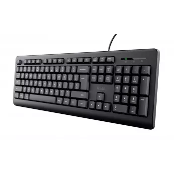 Teclado Trust TK-150 universal USB QWERTY preto