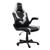 Cadeira gaming universal Trust GXT 703W RIYE preto branco 140 kg