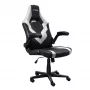 Cadeira gaming universal Trust GXT 703W RIYE preto branco 140 kg