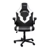 Cadeira gaming universal Trust GXT 703W RIYE preto branco 140 kg