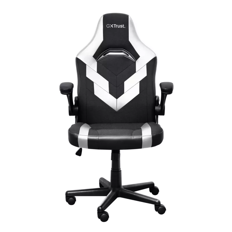 Cadeira gaming universal Trust GXT 703W RIYE preto branco 140 kg