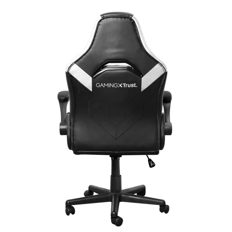 Cadeira gaming universal Trust GXT 703W RIYE preto branco 140 kg