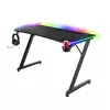 Secretária Trust GXT 710 Luminus Pro preta retangular ABS/PC 1200x600x740mm