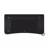 Secretária Trust GXT 710 Luminus Pro preta retangular ABS/PC 1200x600x740mm