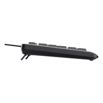 Teclado com fios tamanho completo TRUST Primo Illuminated USB QWERTZ alemão, 104 teclas, preto, cabo de 1,8 m