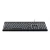 Teclado com fios tamanho completo TRUST Primo Illuminated USB QWERTZ alemão, 104 teclas, preto, cabo de 1,8 m
