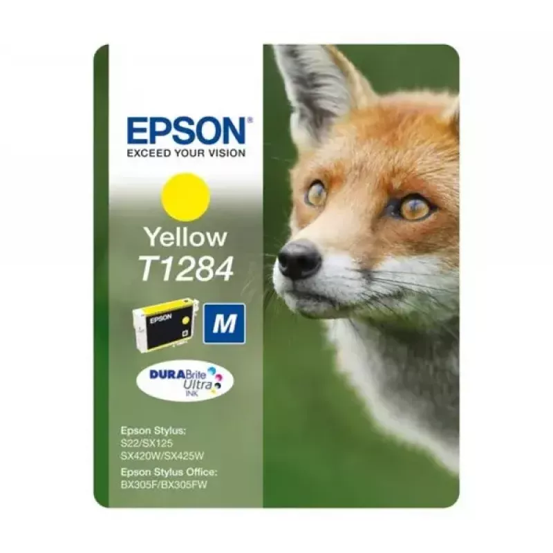 Epson Fox embalagem individual amarelo T1284 tinta DURABrite Ultra