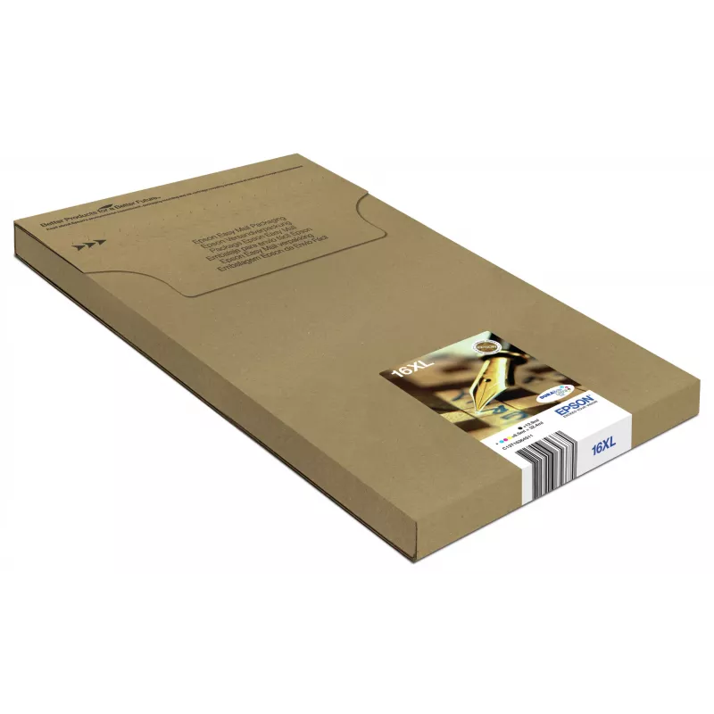 Tinteiros Epson Pen and crossword Multipack 4 cores 16XL EasyMail, alta (XL) capacidade, preto, ciano, magenta, amarelo, tinta pigmentada, tinta pigmentada, 12,9 ml, 6,5 ml