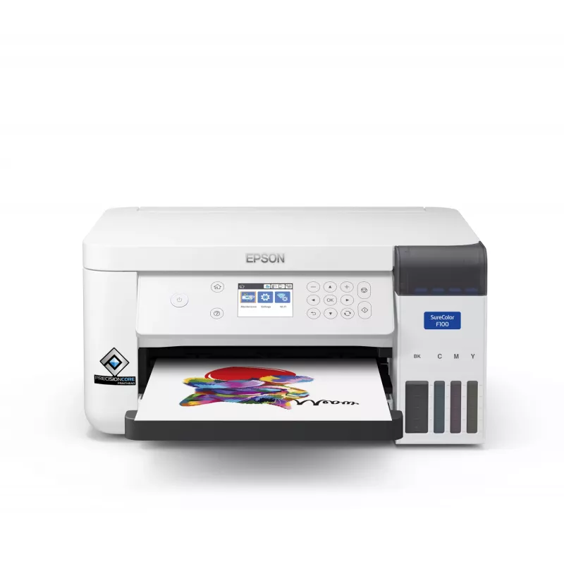 Epson SureColor SC‑F100 Impressora de Grande Formato WLAN Jato de Tinta Cor 600 x 1200 DPI A4 (210 x 297 mm) Ethernet LAN