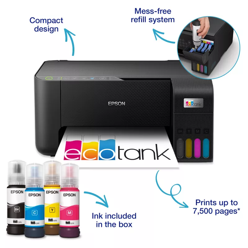 Epson EcoTank ET-2865 Jato de Tinta A4 5760 x 1440 dpi WLAN
