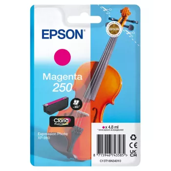Tinteiro Epson 250 Claria Photo HD Magenta – Original, 4.8 ml, Embalagem Individual