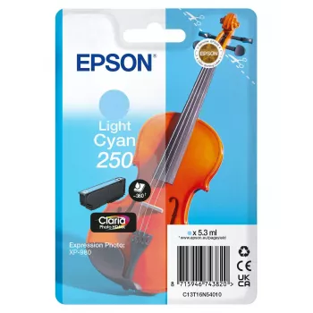 Tinteiro Epson 250 Claria Photo HD Ciano Claro Original 5,3 ml Embalagem Individual