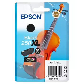Epson 250XL Violin Claria Photo HD Alto (XL) Rendimento Preto Tinteiro Original, 1 unid., 10.2 ml