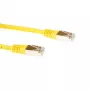 Cabo de rede ACT F/UTP CAT5E 1 m amarelo com fichas RJ45