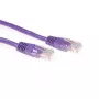 Cabo de rede ACT U/UTP CAT5E 1 m lilás com fichas RJ45
