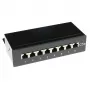 Caixa de patch panel CAT5E blindada 8 portas para montagem à superfície ACT FA5001, 173×44×109 mm