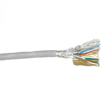 Cabo de rede ACT CAT6 S/FTP PVC flexível cinzento 305 m