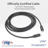 Cabo ACT USB4 20Gbps 240W USB Type-C 2 m preto certificado USB-IF