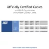 Cabo ACT USB4 20Gbps 240W USB Type-C 2 m preto certificado USB-IF