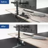 Calha de gestão de cabos ACT para secretária, fixação por aperto, 40 cm, aço, capacidade 5 kg