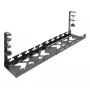 Calha de gestão de cabos ACT retrátil para secretária 43–72 cm fixação por aperto, aço, 728×130×190 mm, 5 kg