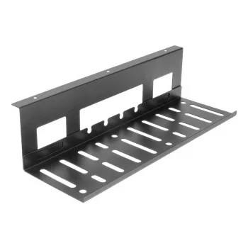 Bandeja de gestão de cabos para secretária ACT 40 cm aço, reta, capacidade de carga 3 kg (B400×T140×H100 mm)